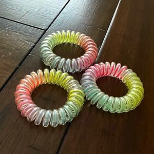 Neon Rainbow Hair Coils